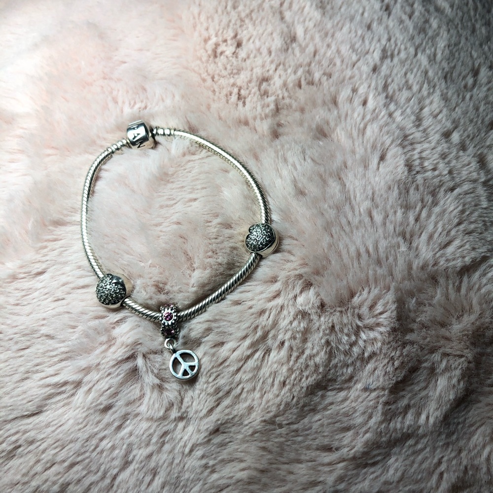 2 Pandora Heart Clip Charms